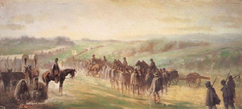 Forbes, Edwin Marching in the Rain After Gettysburg